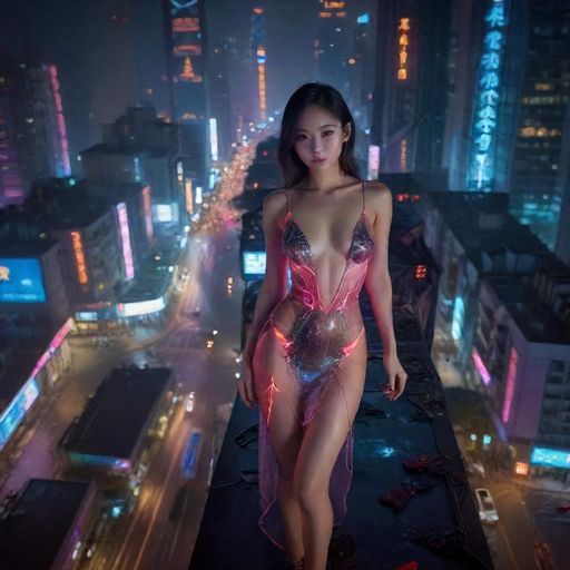 广州夜景灯光璀璨