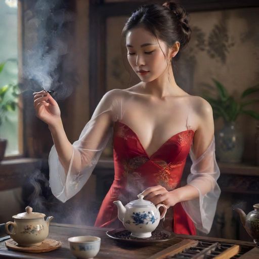 茶艺师优雅操作