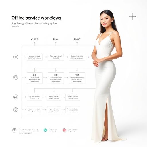O2O服务流程示意图