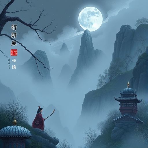 古朴茶室场景