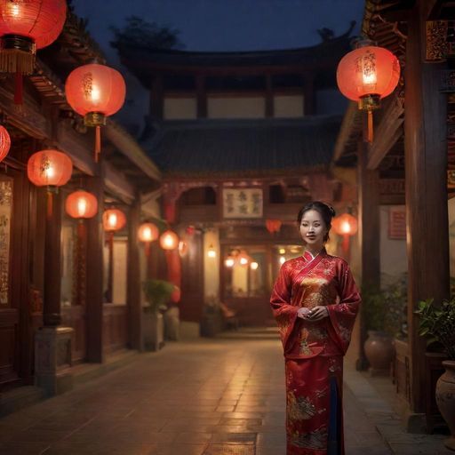佛山茶社夜景