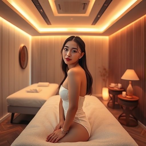 舒适的按摩房间内部照片