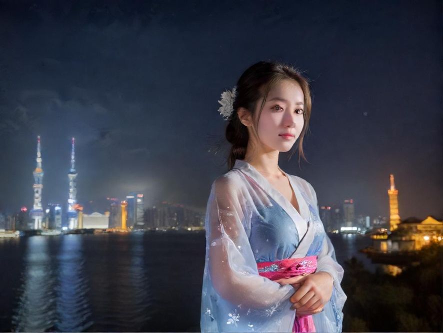 一位经验丰富的“老司机”在夜晚的城市背景下，专注地看着手机上的休闲娱乐攻略