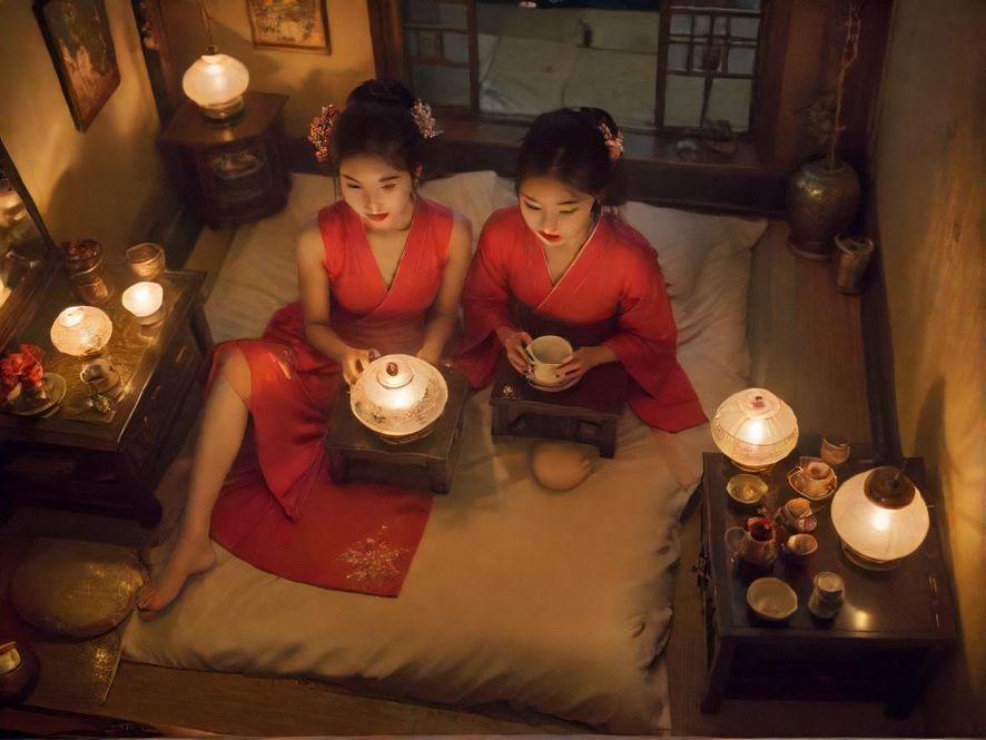 深圳喝茶场景唯美茶室
