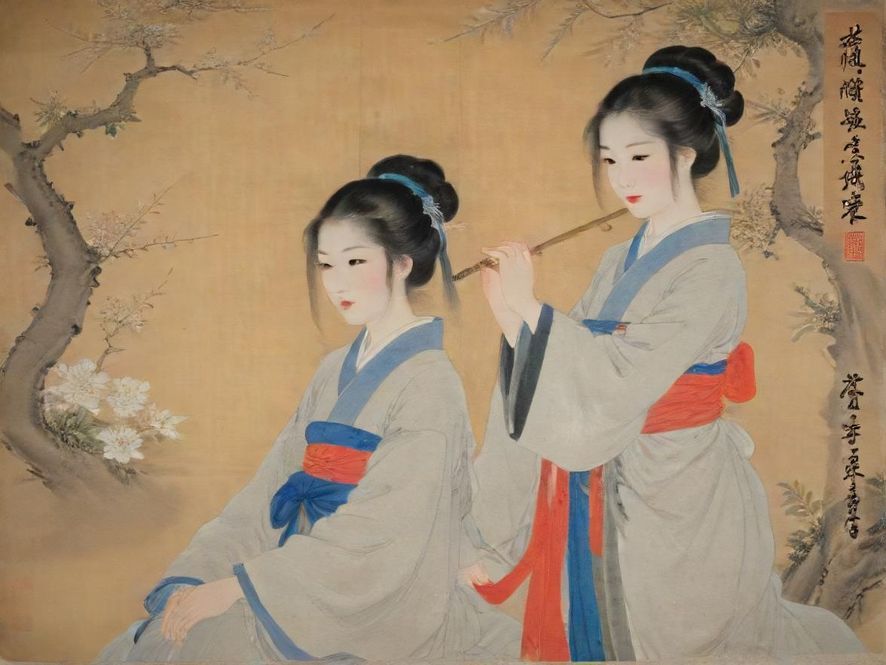舒适放松的休闲场景插画