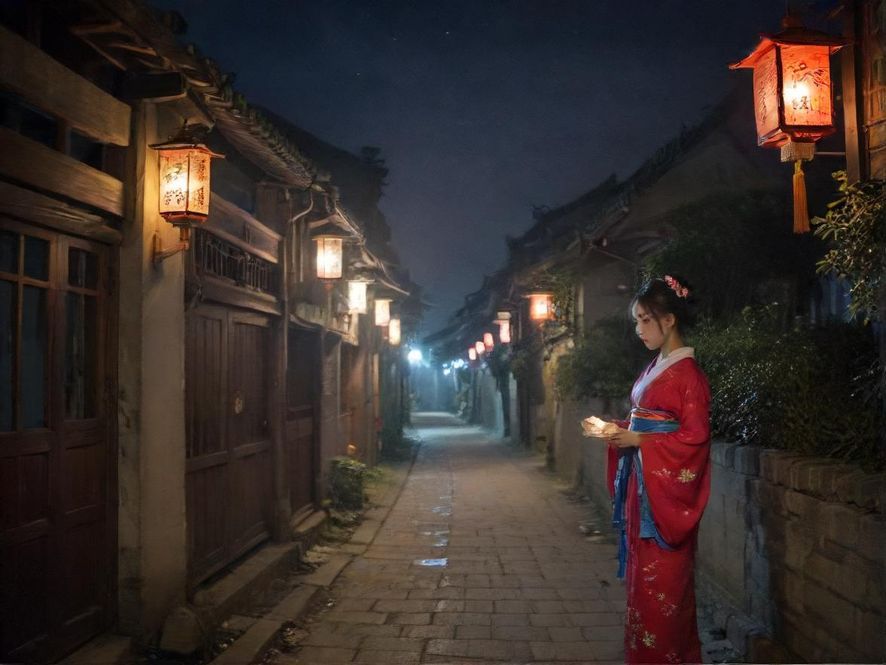 杭州夜景灯光璀璨