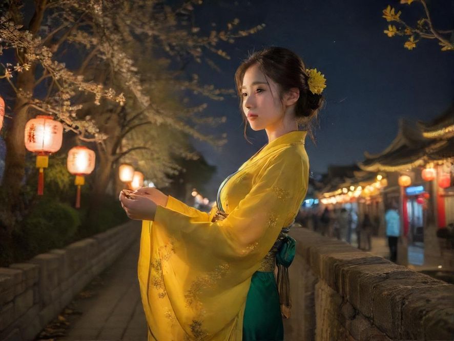黄埔夜场娱乐区街景