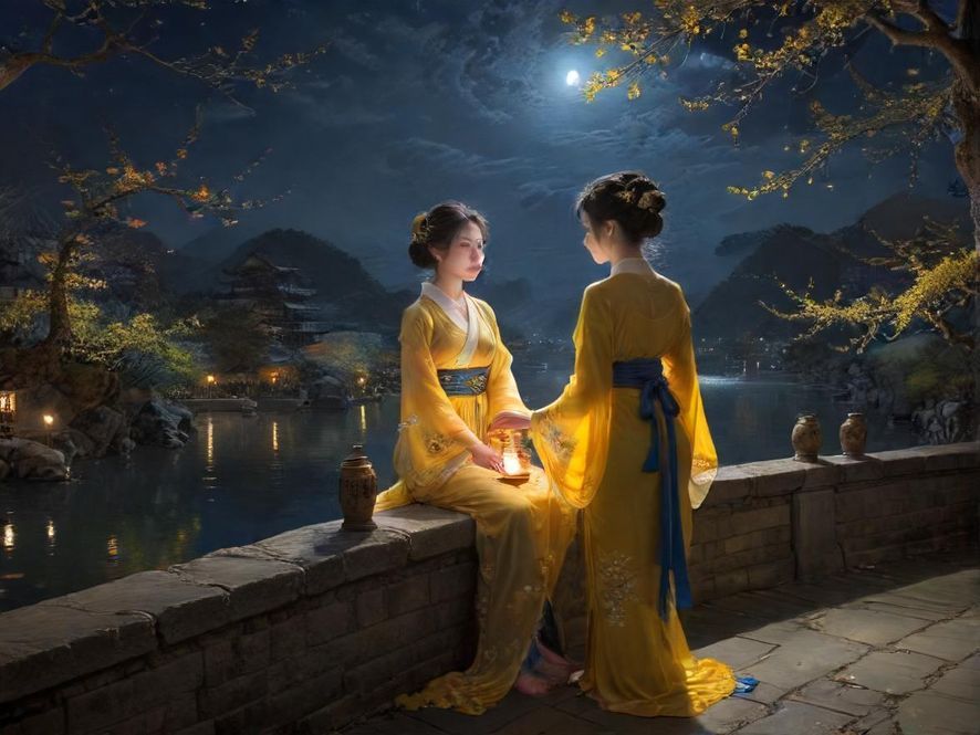 广州黄埔水会夜景外观图