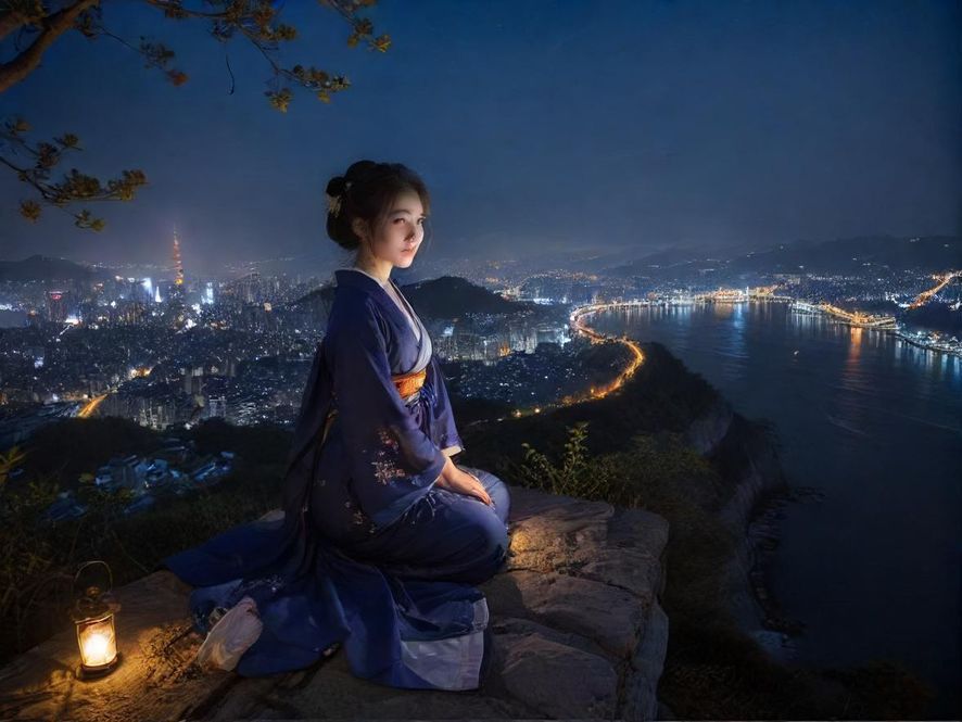 广州某休闲会所的夜晚入口，灯光朦胧