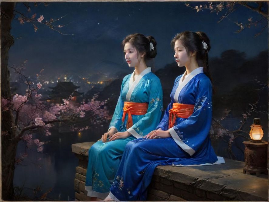 广州夜色小巷