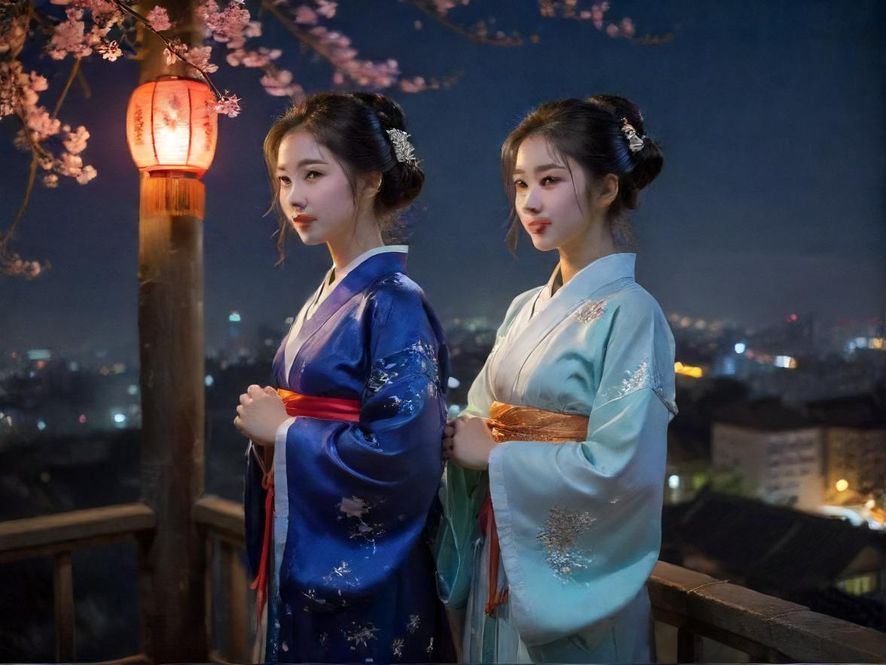 广州夜景流光溢彩