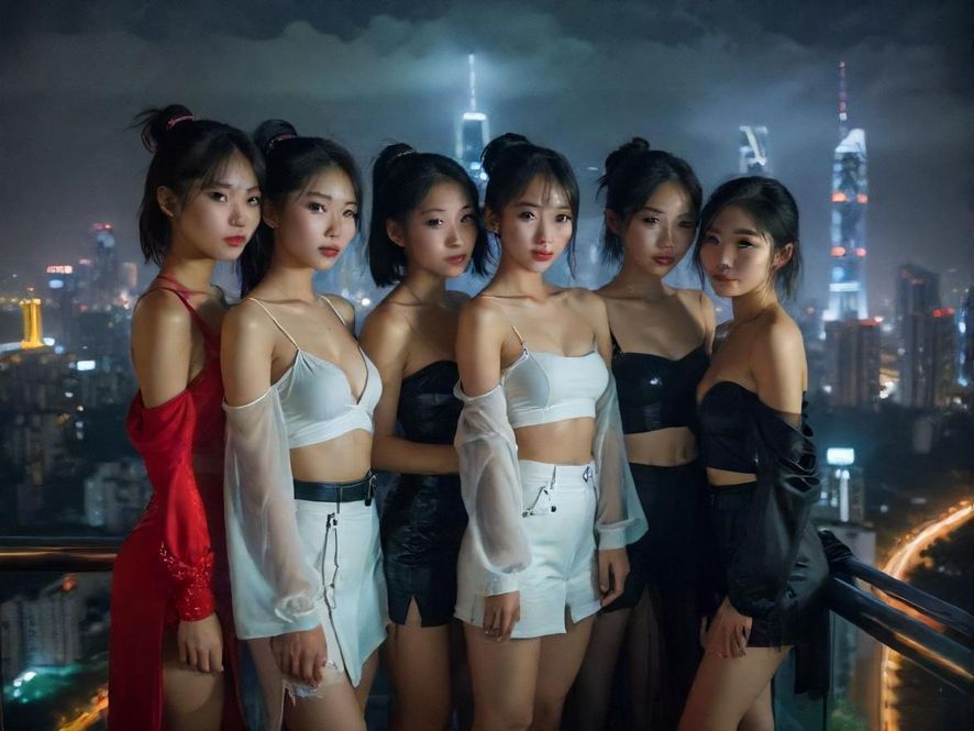 深圳璀璨夜景，高楼林立，车水马龙，展现都市的无限魅力与神秘感。