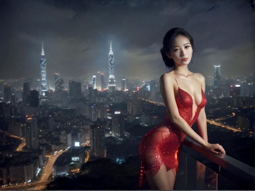 深圳璀璨夜景，高楼林立，充满无限可能