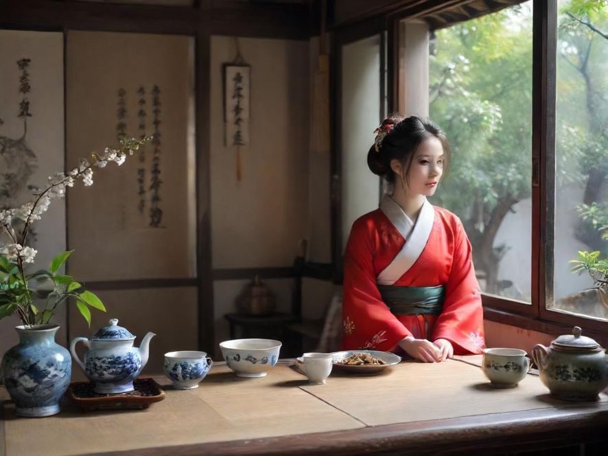 广州天河隐藏茶社的雅致环境