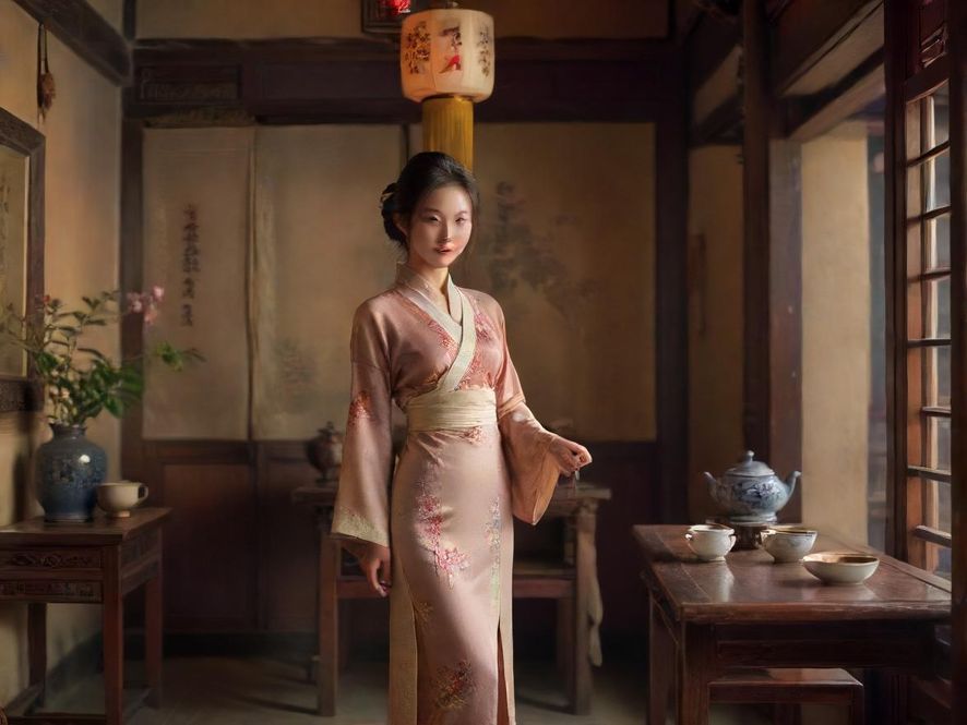 成都某茶室的温馨场景