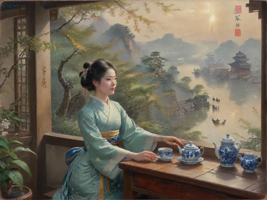 广州茶社雅致环境