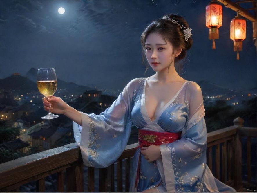 番禺夜场娱乐街区夜景展示