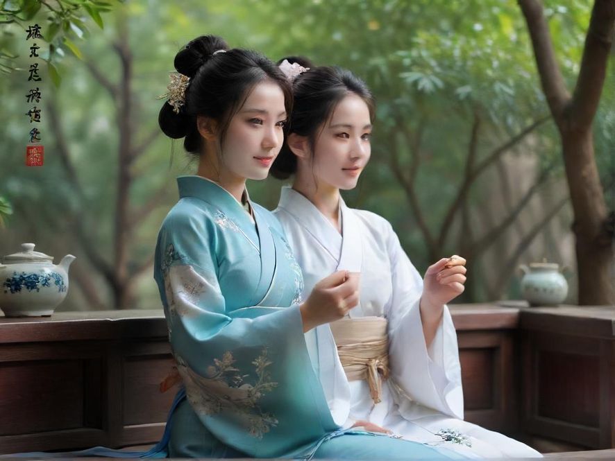 广州一家隐藏茶社的内部实景