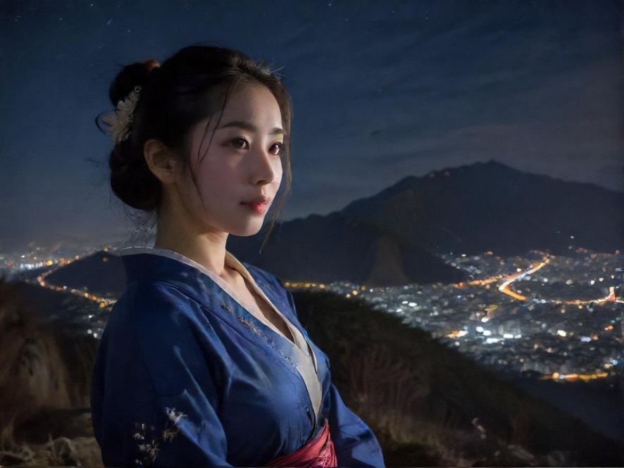 佛山城市夜景，灯火阑珊