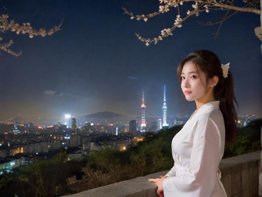 白云区夜场会所夜景外观