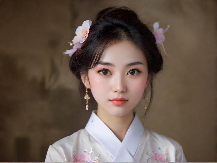 一位优雅的女性身着时尚服装，面带微笑，手势轻引，背景是充满艺术感的城市隐秘入口，寓意引导探索。