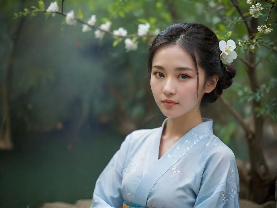 高端桑拿房内，一位女士在享受私密放松时光