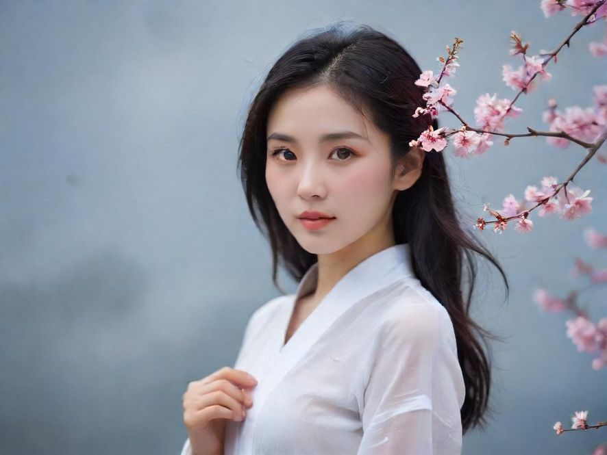 一位气质优雅的女性，在充满艺术气息的私密沙龙中，享受着一杯香茗，面带微笑，尽显放松与满足。