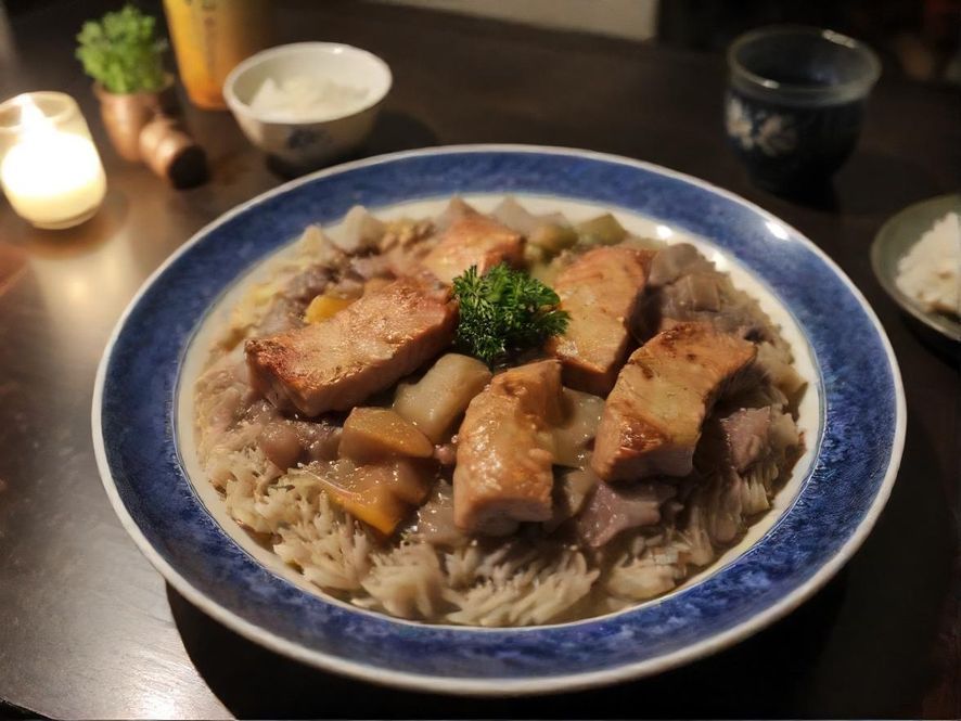 广州年轻人通过手机在条友网发现美食，画面充满活力，背景是热闹的广州街头夜市。