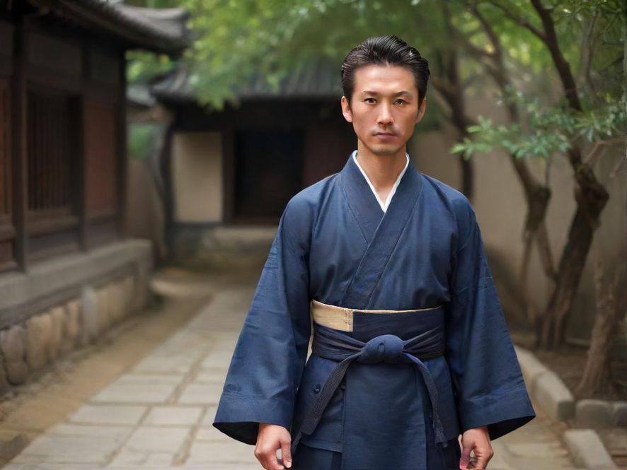 一位身着休闲服的商务男士,在现代风格的公寓客厅里,惬意地享受着上门茶艺师带来的品茶服务。